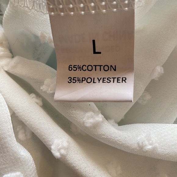 MAXIMGR Open Front Tie Knot Crop Top Long Sleeve Deep V Neck Ruffle Blouse - Picture 5 of 5